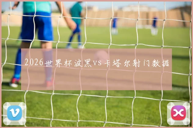 2026世界杯波黑vs卡塔尔射门数据
