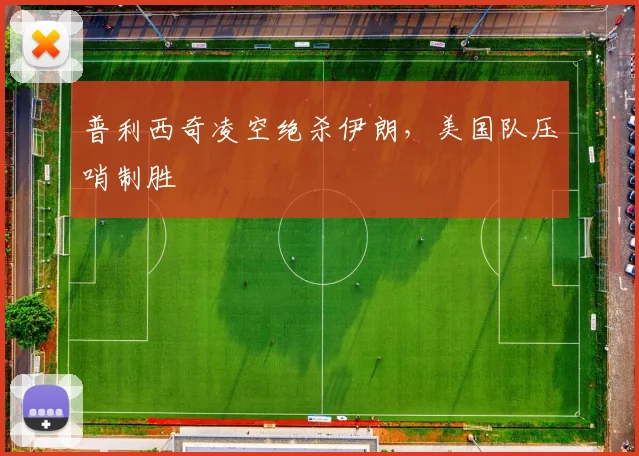 普利西奇凌空绝杀伊朗，美国队压哨制胜